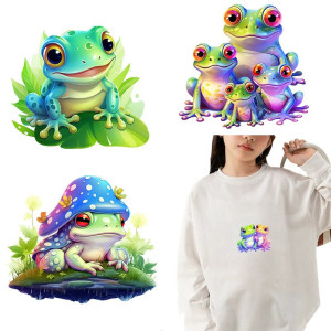 Écussons Thermocollants Grenouille Lumineuse (Lot de 9) | 1001abeilles