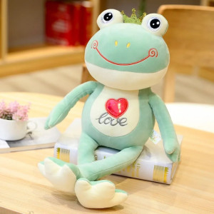 Peluche Grenouille Mignonne avec Cœur | Doudou Géant Cadeau