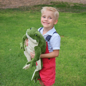 Peluche Grenouille Réaliste | Doudou Mignon & Doux Idée Cadeau