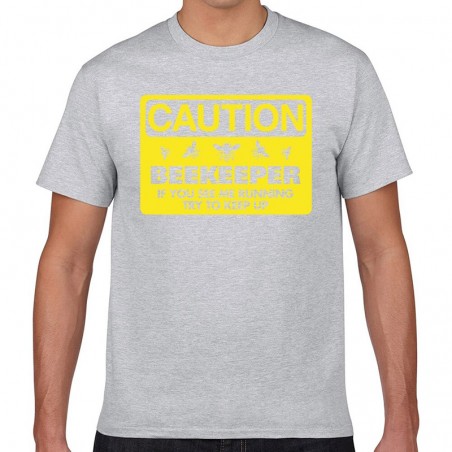 T-shirt homme Apiculteur gris clair
