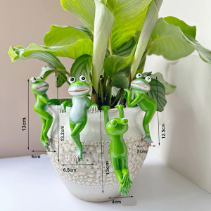 Accroche Pot Grenouille Mignonne | Déco Plante Résine Originale