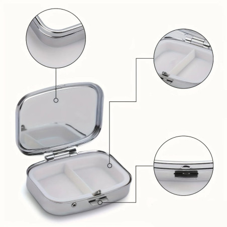Pilulier Abeille Design Vitrail | Boîte de Voyage Originale