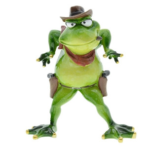Figurine Grenouille Cowboy | Cadeau Déco Original Far West