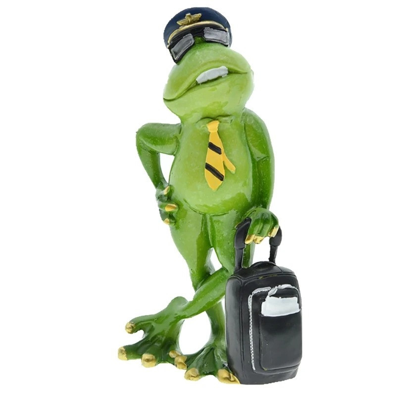 Figurine Grenouille Pilote | Déco Originale & Cadeau Aviateur