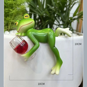 Figurine Grenouille Pompette | Idée Cadeau & Déco Originale