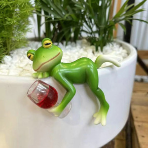 Figurine Grenouille Pompette | Idée Cadeau & Déco Originale