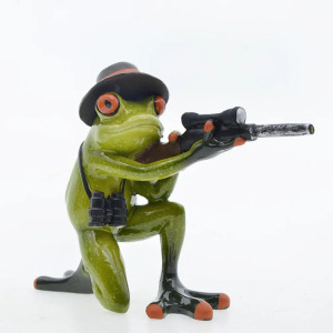 Figurine Grenouille Agent Secret | Déco Espion Drôle & Cadeau