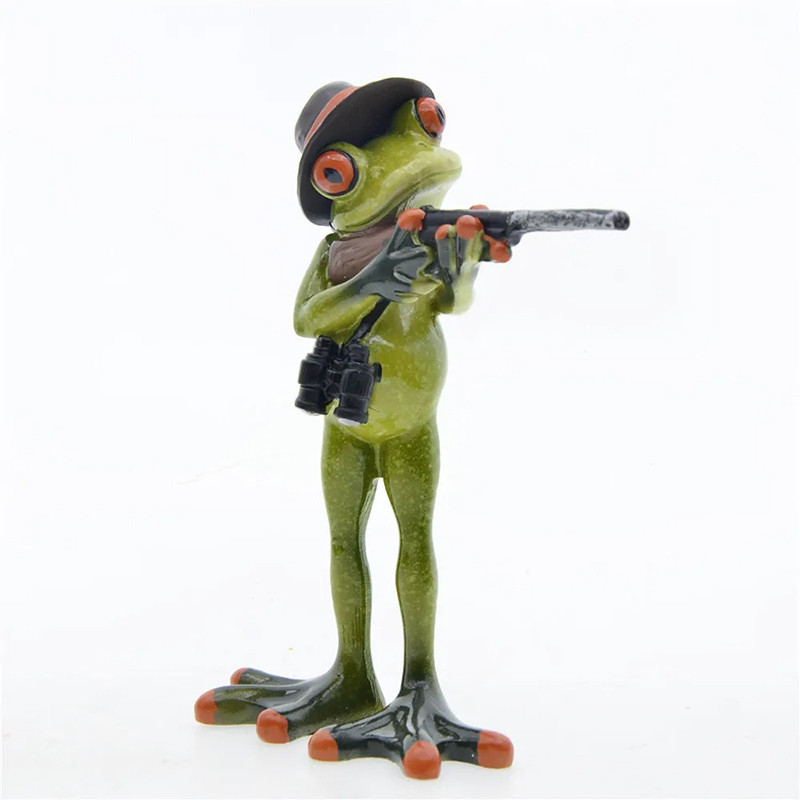 Figurine Grenouille Éclaireur | Déco Jardin & Maison Originale