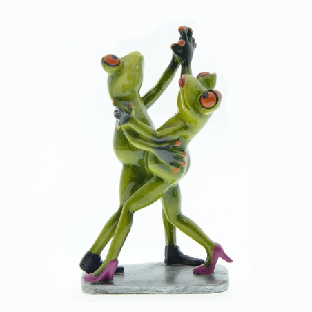 Figurine Couple Grenouilles Danseuses | Déco Romantique & Drôle
