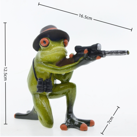 Figurine Grenouille Agent Secret | Déco Espion Drôle & Cadeau