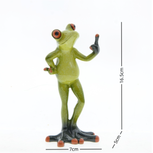 Statue Grenouille Doigt d'Honneur | Cadeau Déco Original