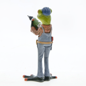 Figurine Grenouille Bricoleuse Amusante | Déco Jardin & Maison