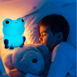Cute Frog Night Light for Kids | Rechargeable LED & Soft Glow