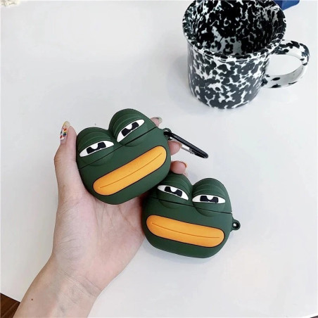 Coque AirPods Grenouille : Étui Silicone Drôle & Anti-Chocs
