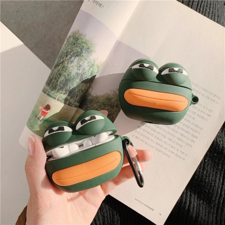 Coque AirPods Grenouille : Étui Silicone Drôle & Anti-Chocs