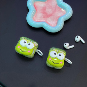 Coque AirPods Grenouille Mignonne "Happy Day" - Idée Cadeau Kawaii
