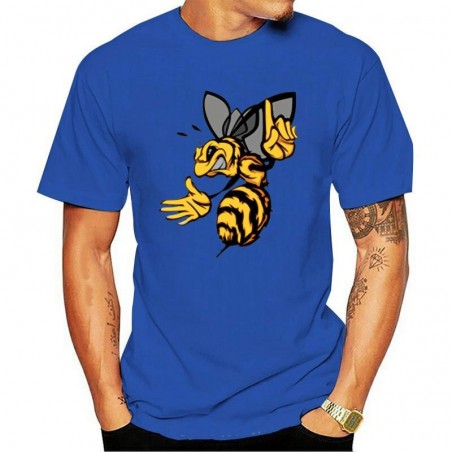 T-shirt Abeilles pour Homme bleu