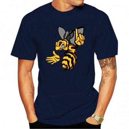 T-shirt Abeilles pour Homme bleu marine