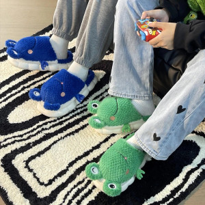 Chaussons Grenouille Mignons | Pantoufles Peluche | 1001abeilles