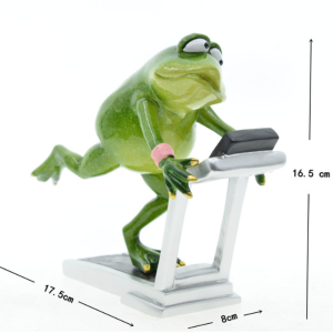 Figurine Grenouille sur Tapis de Course | Déco & Cadeau Sport