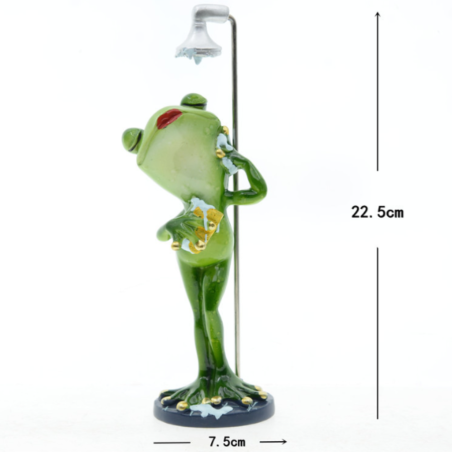 Figurine Grenouille Chantante | Déco Salle de Bain Amusante