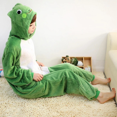 Kigurumi Grenouille Douillet | Pyjama Mignon & Drôle en Flanelle