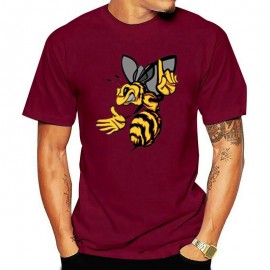 T-shirt Abeilles pour Homme Rouge