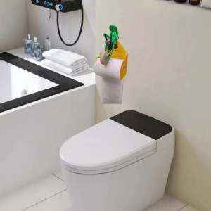 Porte-Papier Toilette Grenouille à Vélo | Déco Originale