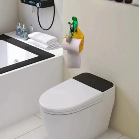 Porte-Papier Toilette Grenouille à Vélo | Déco Originale