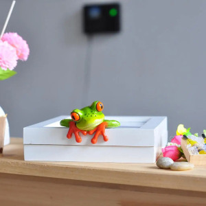 Figurine Grenouille Résine 3D Amusante | Déco Tropicale