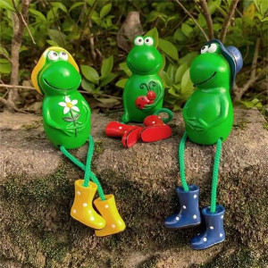 Statue Grenouille Amusante en Bottes pour Jardin | Idée Cadeau