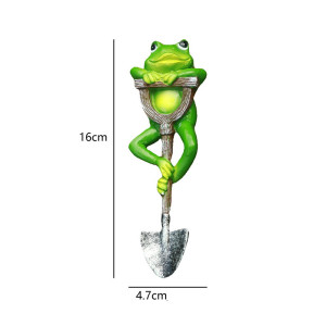 Statuetta Rana con Pala – Decorazione Giardino Divertente