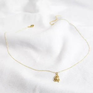 Collana Scarabeo Dorato | Gioiello Egizio Minimalista & Unico