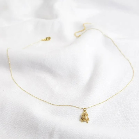 Collana Scarabeo Dorato | Gioiello Egizio Minimalista & Unico