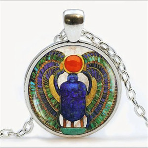 Collier Scarabée Égyptien | Pendentif Khépri Soleil Sacré