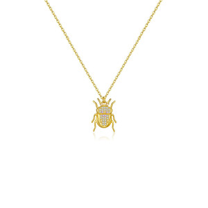 Collier Pendentif Scarabée en Argent 925 - 7 Modèles Uniques