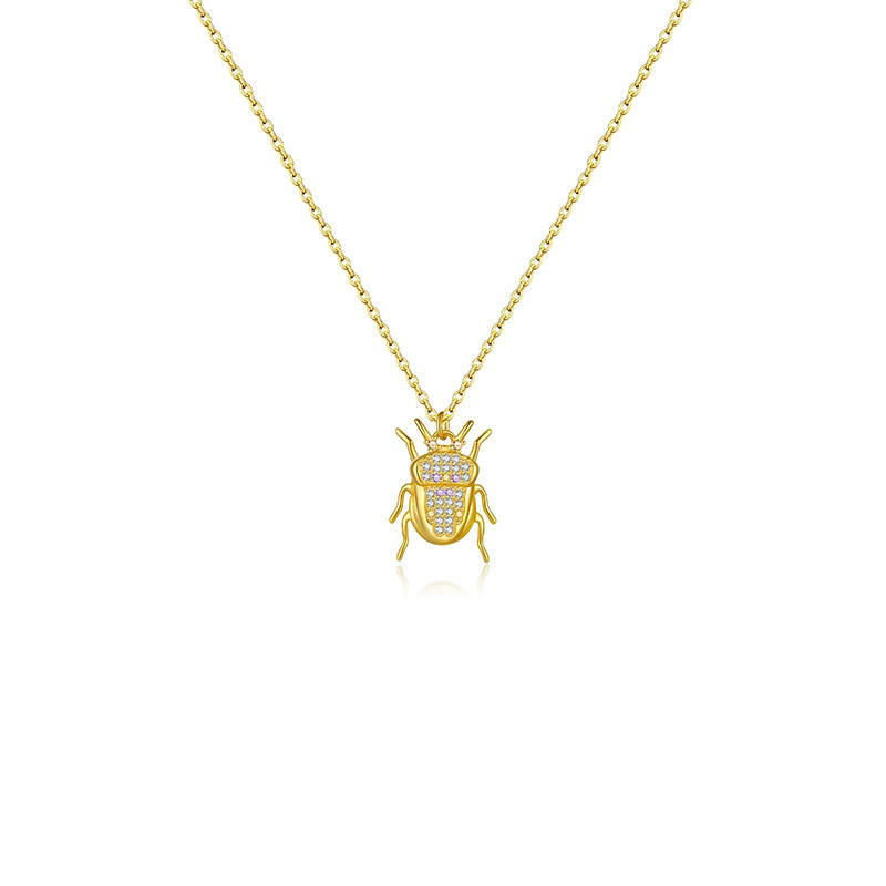 Collier Pendentif Scarabée en Argent 925 - 7 Modèles Uniques