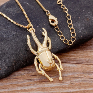 Collier Scarabée Doré Mignon | Cadeau Unique pour Femme