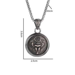 Collana Scarabeo Alato con Occhio di Horus – Medaglione Mistico