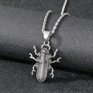 Skarabäus Halskette Antiksilber | Minimalistischer Schmuck