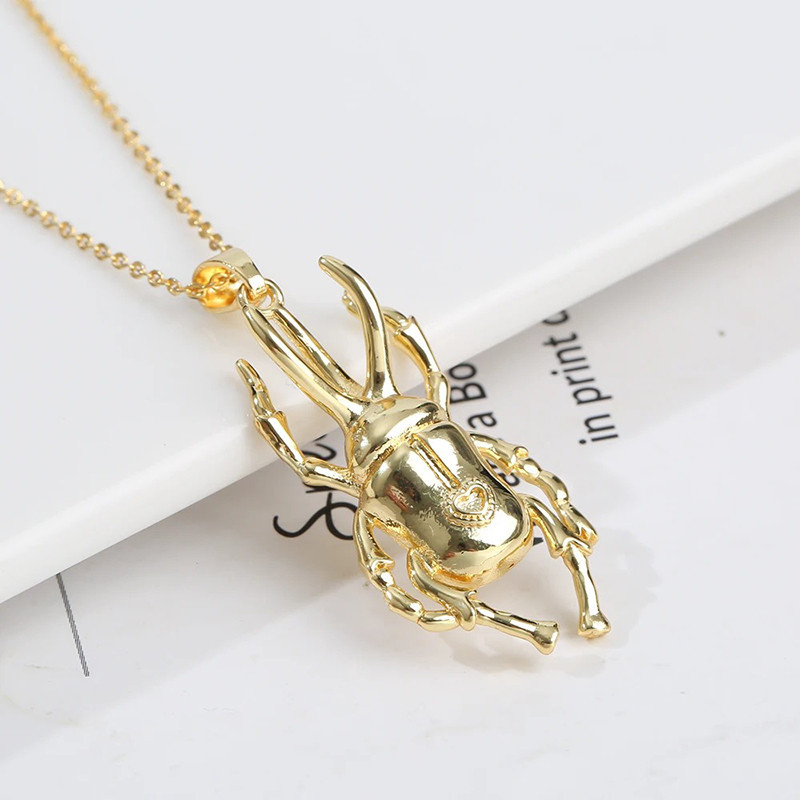 Collier Scarabée Cœur | Options Or, Argent & Or Rose