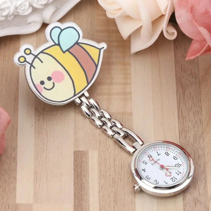 Montre Infirmière Abeille | Montre à Clip pour Soignant