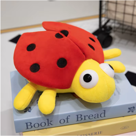 Luce Notturna Coccinella LED | Peluche Luminoso per Bambini