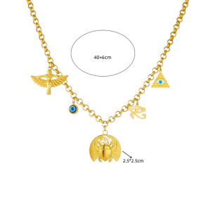 Collier Scarabée Égyptien | Talisman Unique & Porte-Bonheur