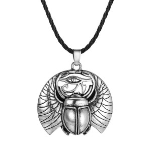Collier Scarabée Mystique avec Œil d'Horus | Or ou Argent