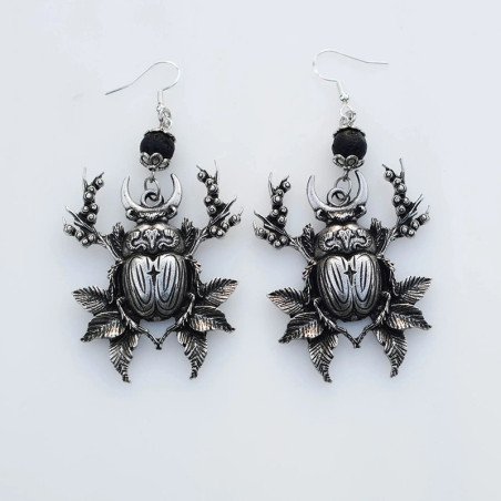 Mystic Beetle Earrings | Unique Witchy Jewelry Gift for Women