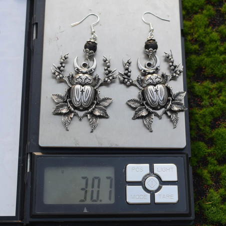 Mystic Beetle Earrings | Unique Witchy Jewelry Gift for Women
