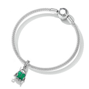 Charme Scarabée Émeraude Argent 925 | Cadeau Talisman Unique