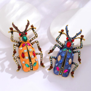 Broche Scarabée Baroque | Bijou Insecte Vintage & Cadeau Unique