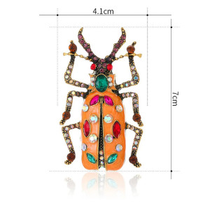 Broche Scarabée Baroque | Bijou Insecte Vintage & Cadeau Unique